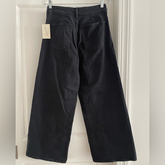 Univeral Thread High Rise Sailor Wide Leg  Ankle Jeans - Picture 2 of 4